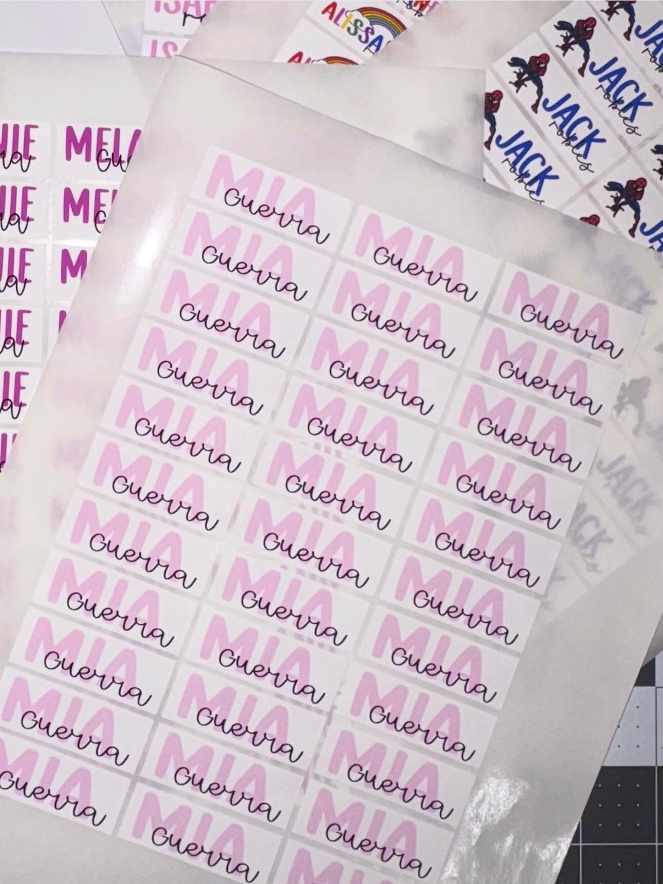 Back to school sticker labels