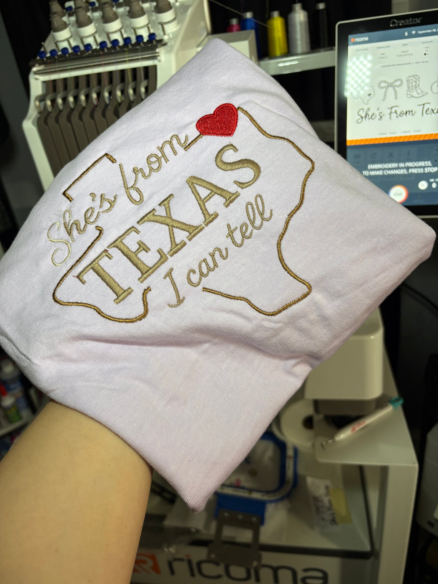 She’s from Texas- Tee