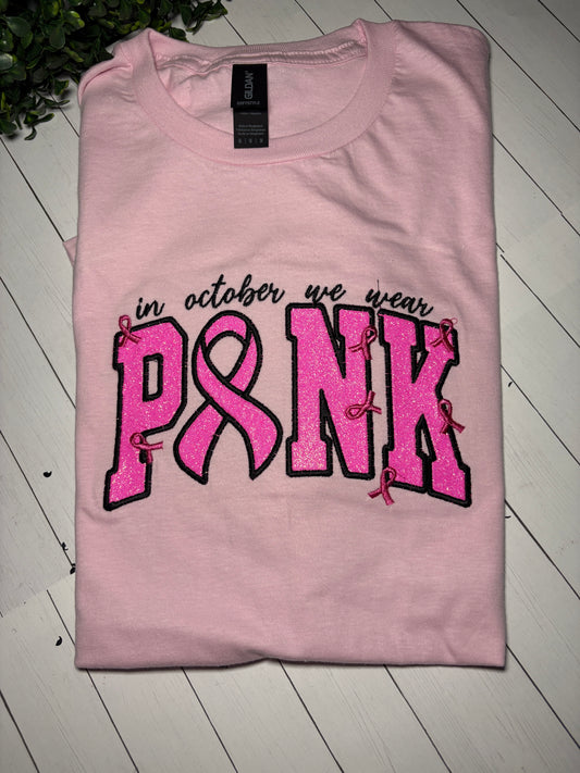 In October we wear PINK -  shirt ONLY